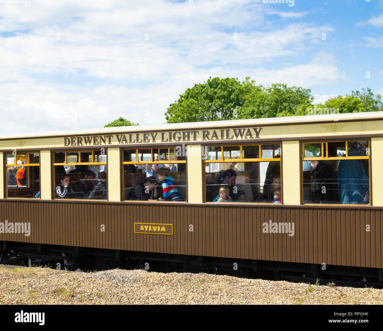 Derwent Valley Light Railway a 2012 Railfest presso il Museo Nazionale delle Ferrovie di York Regno Unito Foto Stock