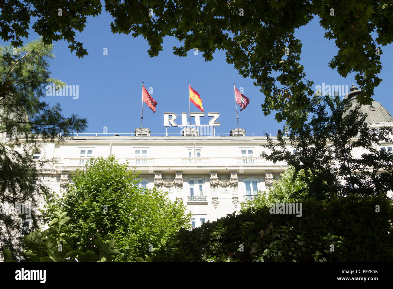 Ritz Hotel, Madrid, Spagna Foto Stock