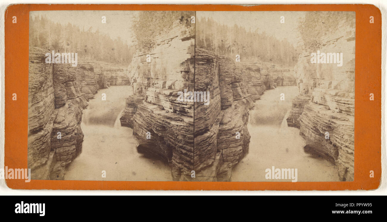 Fasi naturali a Montmorency; L.P. La Vallée, canadese, 1837 - 1905, attivo Quebéc, Canada, 1870; albume silver stampa Foto Stock