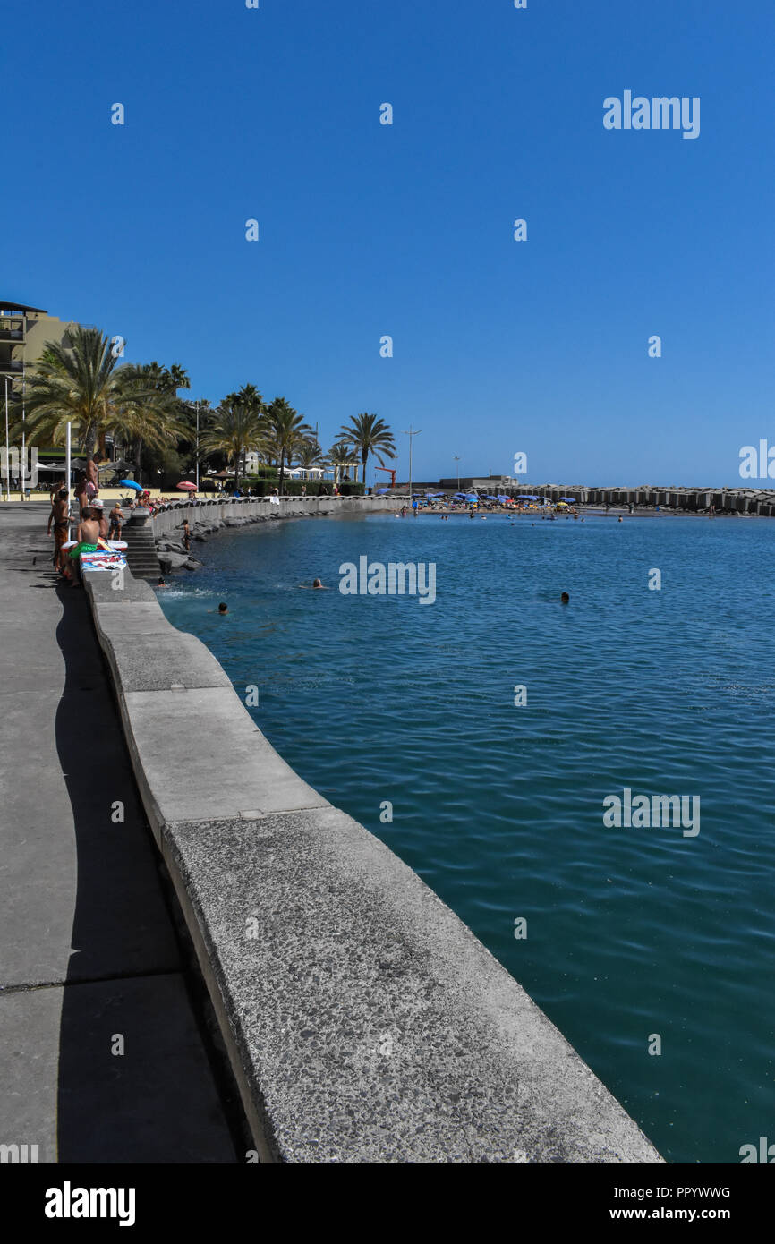 Oceano naturale piscina Foto Stock