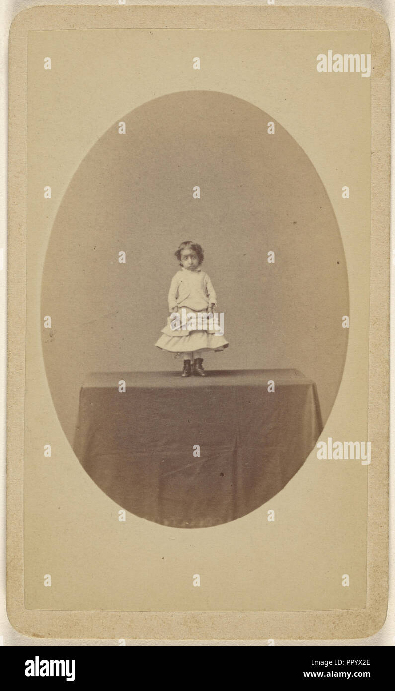 Ritratto a figura intera di Lucia Zarate, messicano Midget; J. Legno, American, attivo New York New York 1870 - 1880, circa 1880 Foto Stock