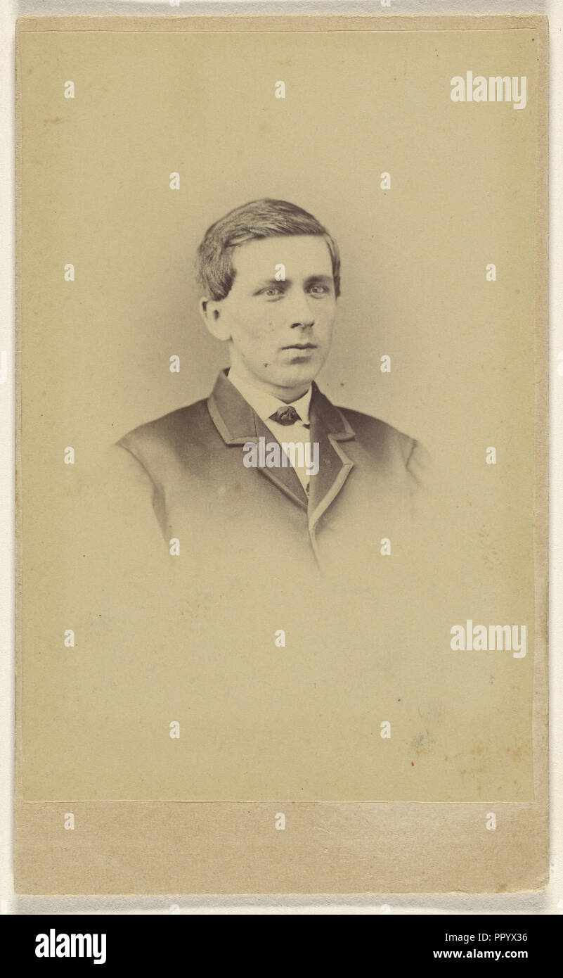 L'uomo, stampato in vignette-stile; S.G. Di Sheaffer & Company; 1865 - 1870; albume silver stampa Foto Stock