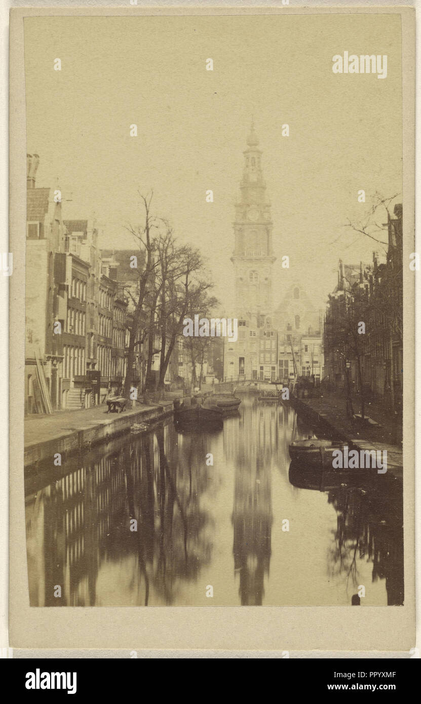 Vecchia Chiesa, Amsterdam; 1865 - 1870; albume silver stampa Foto Stock
