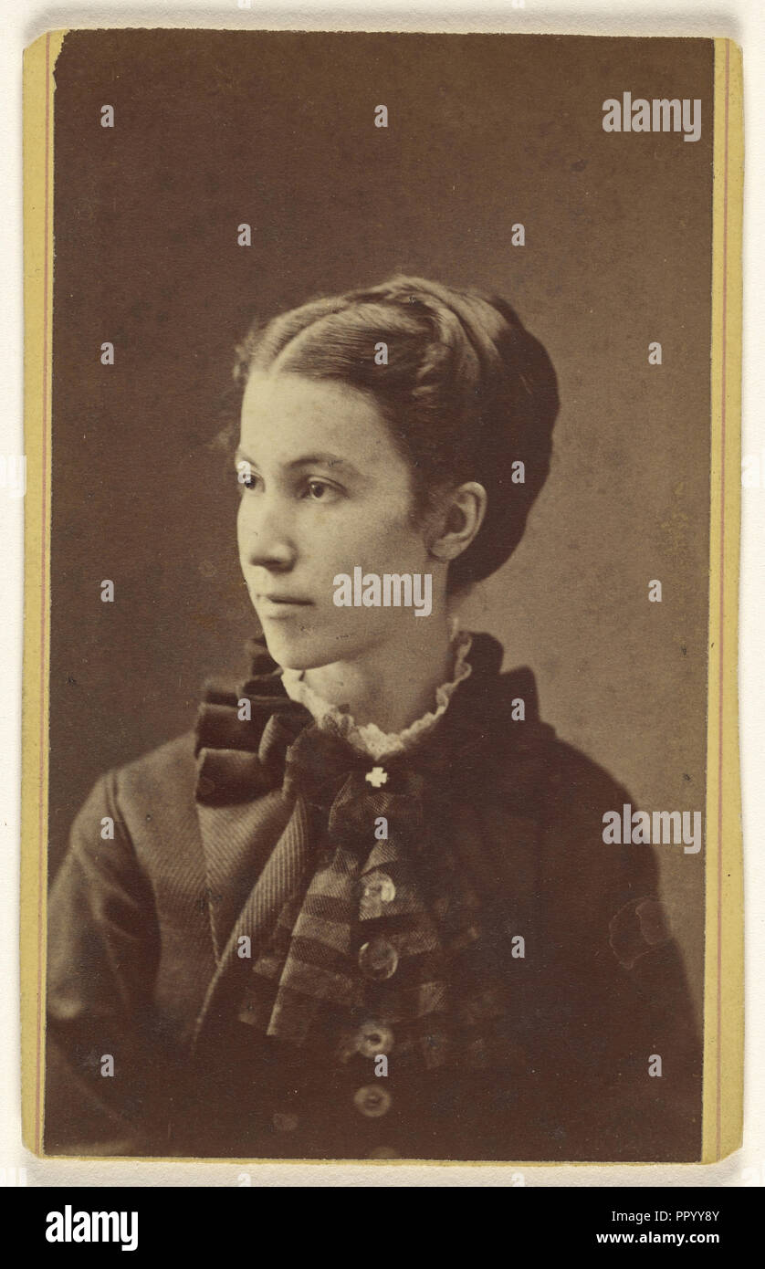 La sig.ra Susie Wilson. Columbus, Ohio, Feby 1875; L. M. Baker, americano, 1834 - 1924, febbraio 1875; albume silver stampa Foto Stock