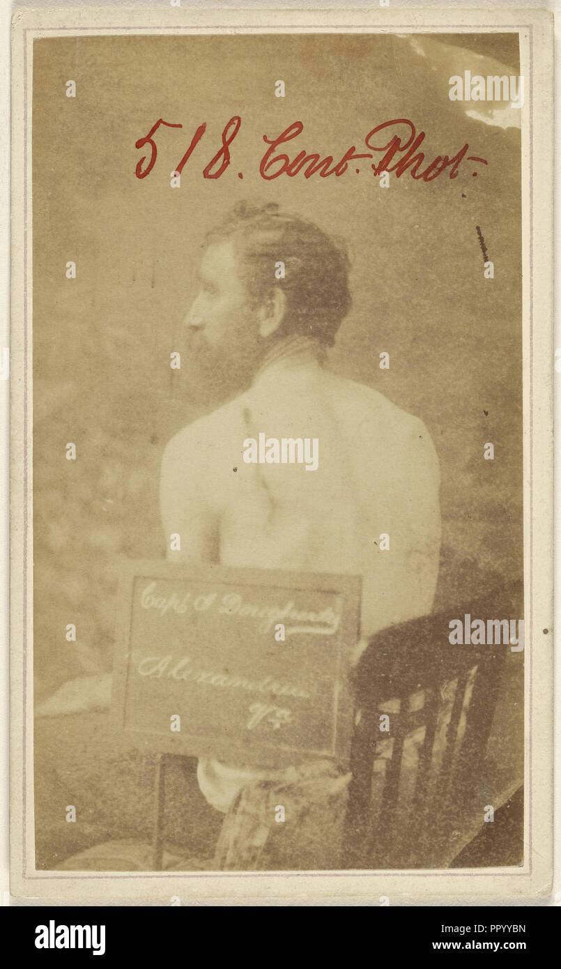 Il cap. Dougherty Alexandria, Virginia, guerra civile vittima; American; 1865 - 1870; albume silver stampa Foto Stock
