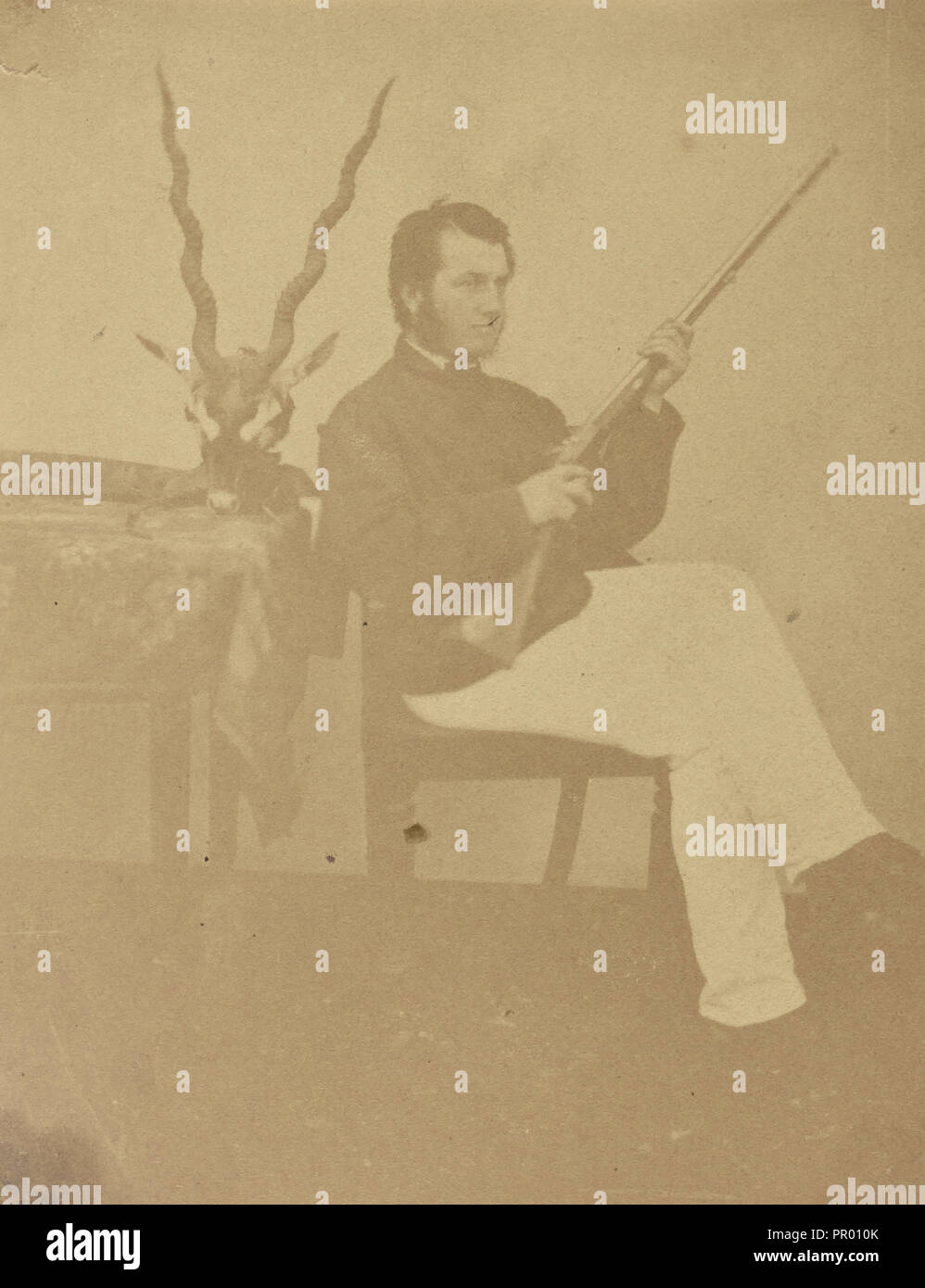 Il sig. H. Ross - No. 2; l'India; 1858 - 1869; albume silver stampa Foto Stock