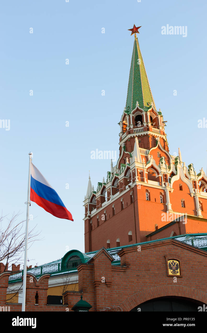 Torre del Cremlino a Mosca. il simbolo della Russia. Foto Stock