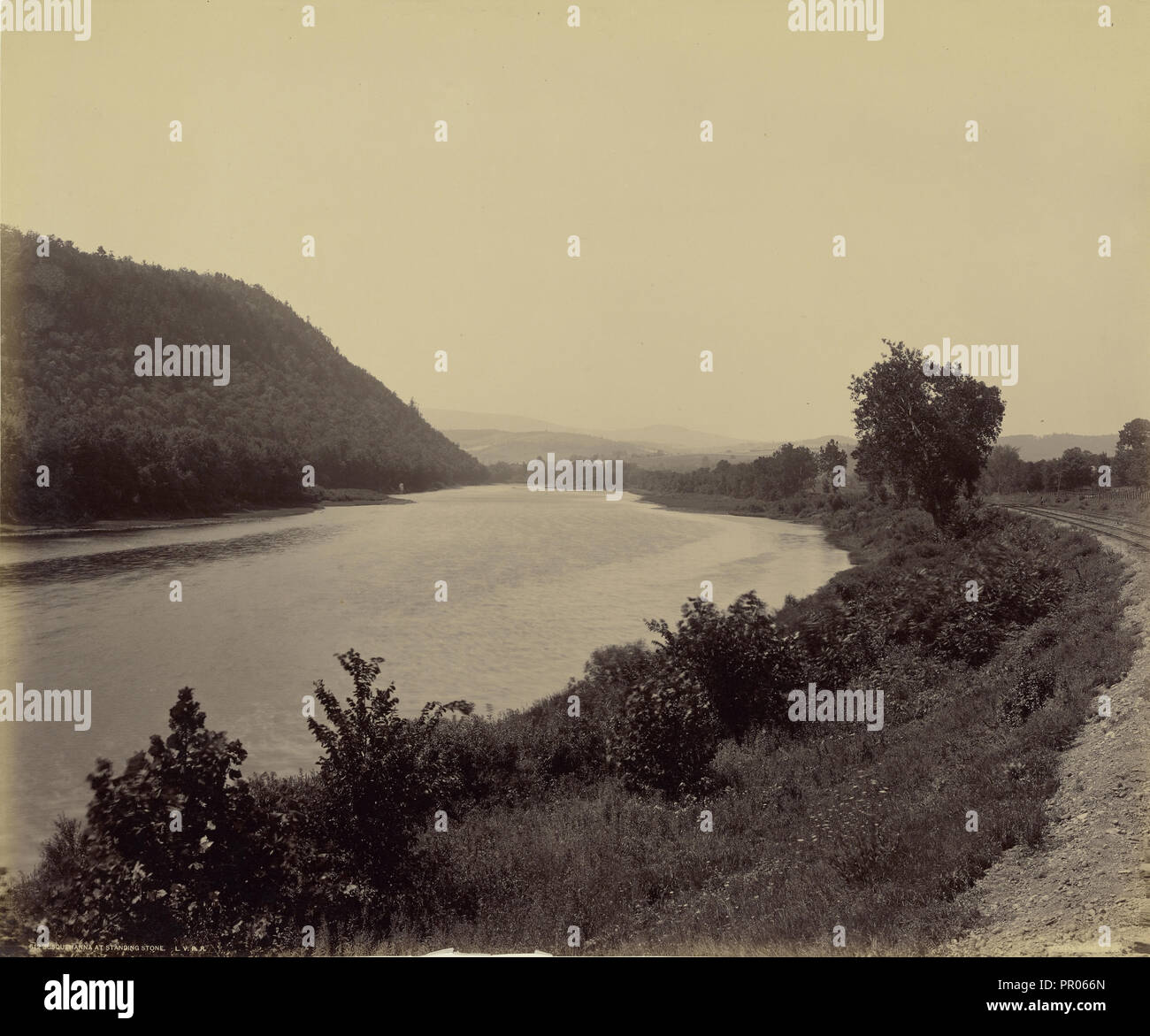 Susquehanna a pietra permanente; William H. Rau, americano, 1855 - 1920, n.d; albume silver stampa Foto Stock