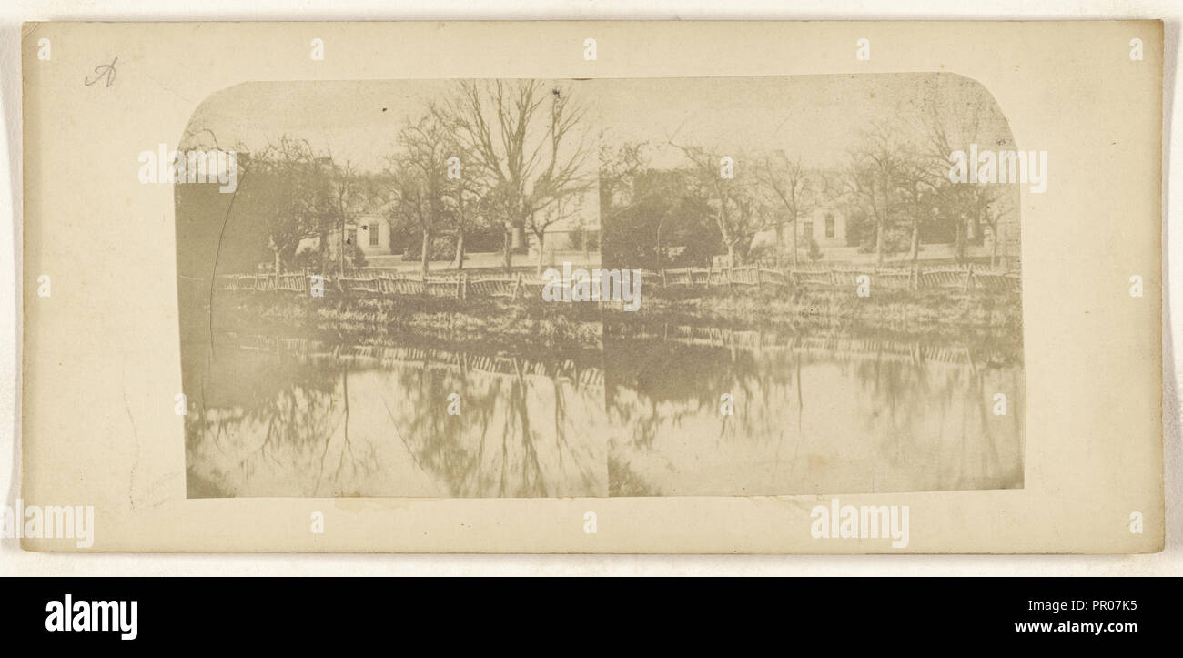 P. Bruffs residenza; British; circa 1860; salati di stampa della carta Foto Stock