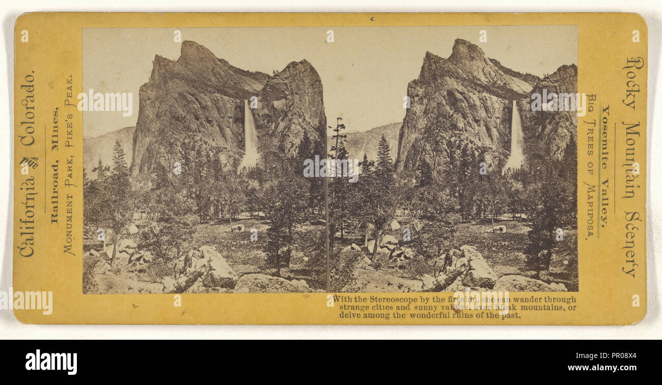 Yosemite Valley; American; circa 1870; albume silver stampa Foto Stock