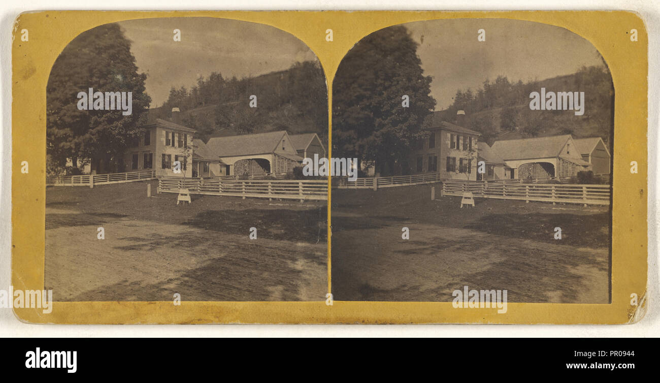 La nostra casa Strafford, Vt; American; circa 1870; albume silver stampa Foto Stock