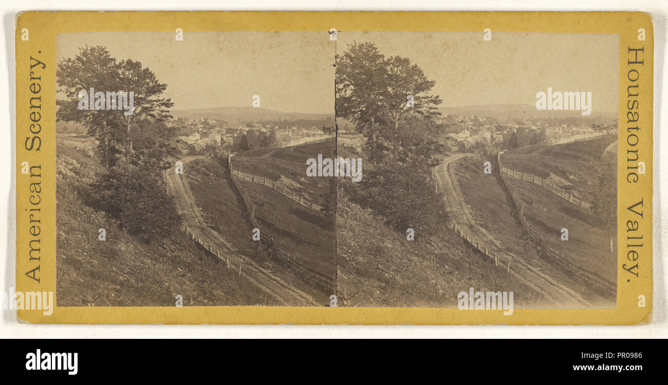 Housatonic Valley; American; 1877; albume silver stampa Foto Stock