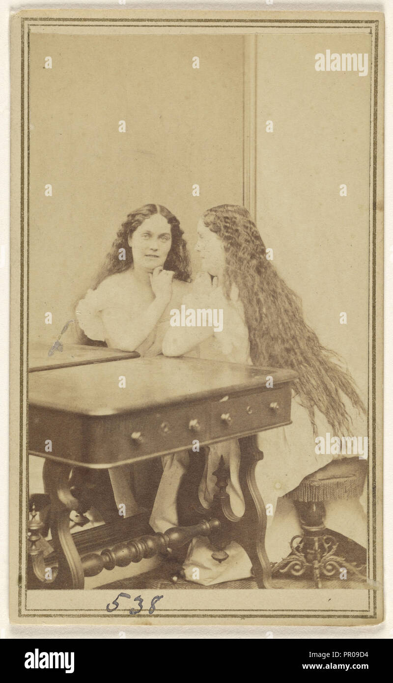 Karin Rinaldo; T.R. Burnham, americano, 1834 - 1893, 1870 circa; albume silver stampa Foto Stock
