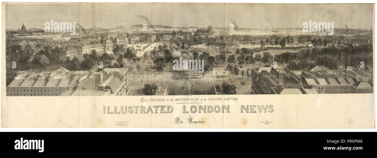 Questa immagine della metropoli dell'impero britannico è presentato agli abbonati della Illustrated London News Foto Stock