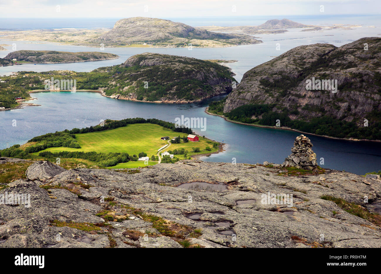 Seascape, Flatanger, il Trondelag, Norvegia occidentale, Scandinavia, Europa Foto Stock