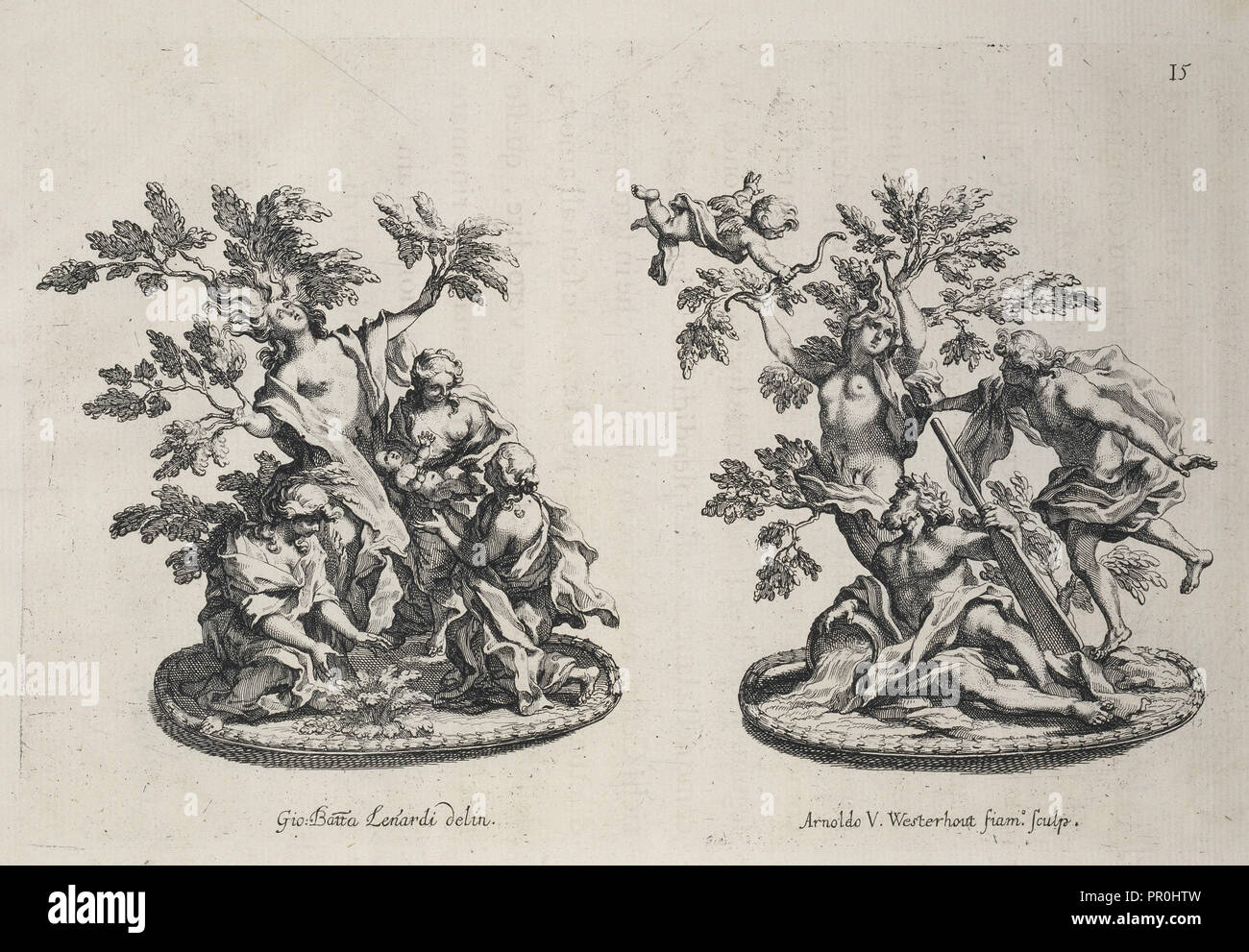 Trionfi o zucchero di sculture di Myrrha e Daphne, Raggvaglio della solenne comparsa, fatta in Roma gli otto di gennaio Foto Stock