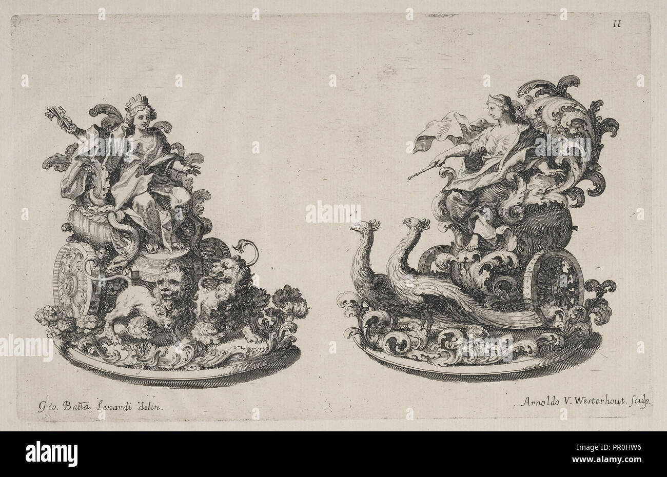 Trionfi o zucchero di sculture di Cibele ed a Giunone, Raggvaglio della solenne comparsa, fatta in Roma gli otto di gennaio MDCLXXXVII Foto Stock