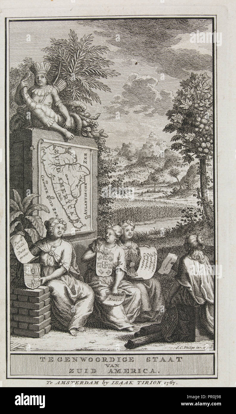 Tegenwoordige Staat van Zuid America, Gutierrez raccolta di mappe e immagini delle Americhe, ca. 1570-1904, Philips, J. C Foto Stock