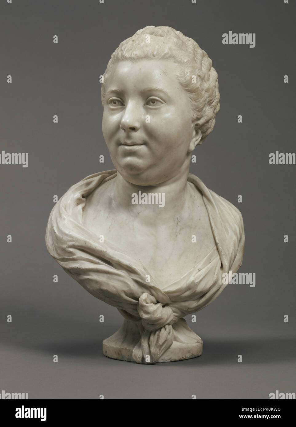 Busto di Mme. Adélaïde Julie Mirleau de Neuville, née Garnier d'Isle; Jean-Baptiste Pigalle, francese, 1714 - 1785, Francia; 1750s Foto Stock