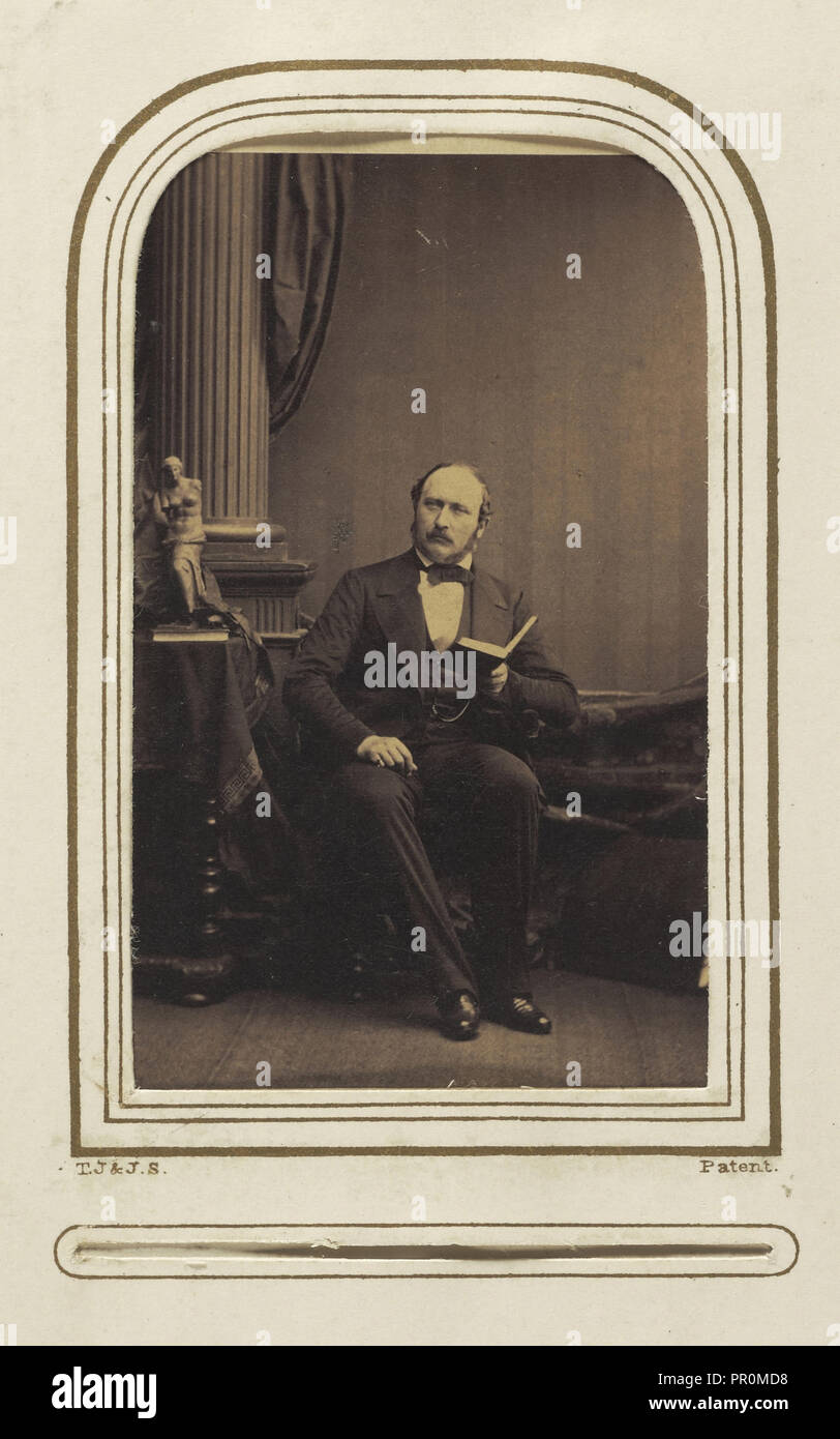 Albert, principe consorte, 1819-1861, Camille Silvy, francese, 1834 - 1910, Francia; circa 1860 - 1861; albume silver stampa Foto Stock