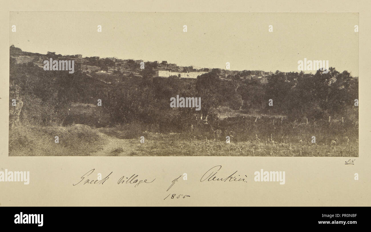 Villaggio greco di Renkioi; John Kirk, scozzese, 1832 - 1922, Renkioi, Turchia; 1855; albume silver stampa Foto Stock