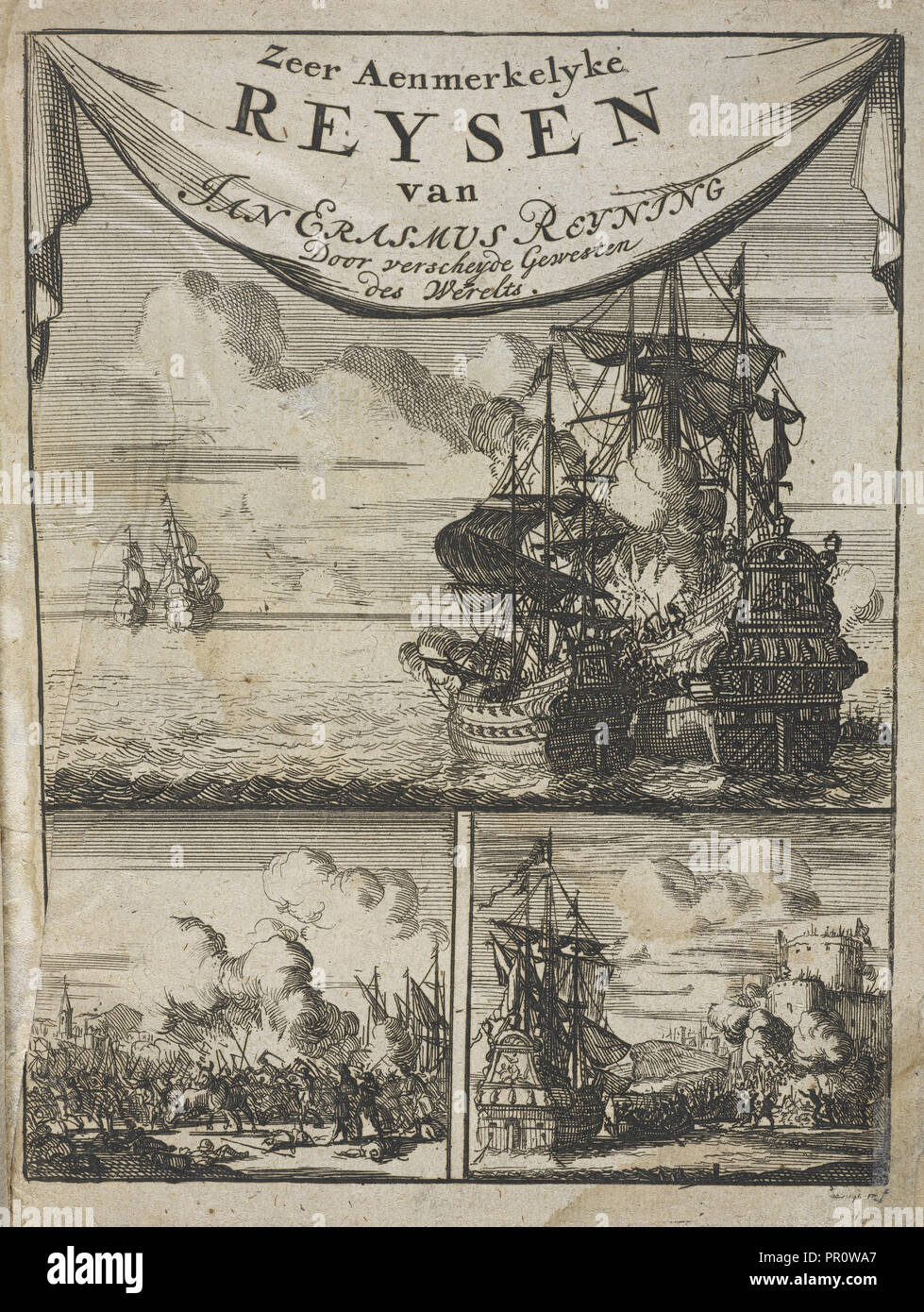 Zeer aanmerkelyke reysen van Jan Erasmus porta Reyning verscheyde gewesten des werelts, zeer aanmerkelijke reysen porta gedaan Jan Foto Stock