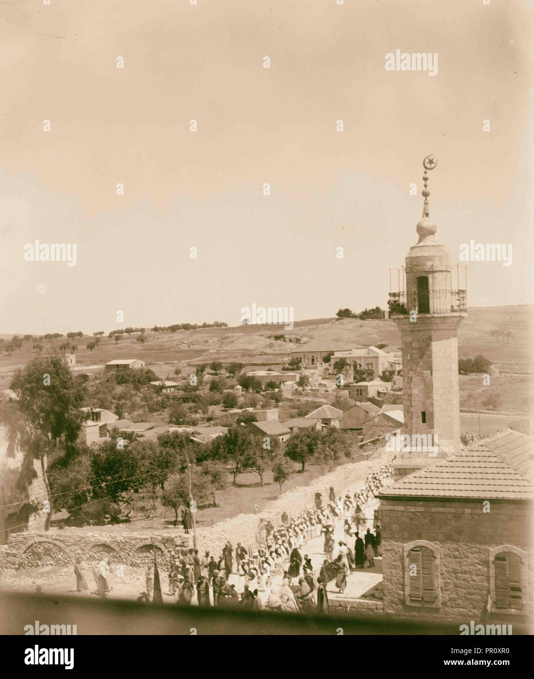 Arco trionfale, Gerusalemme 1898, Israele Foto Stock