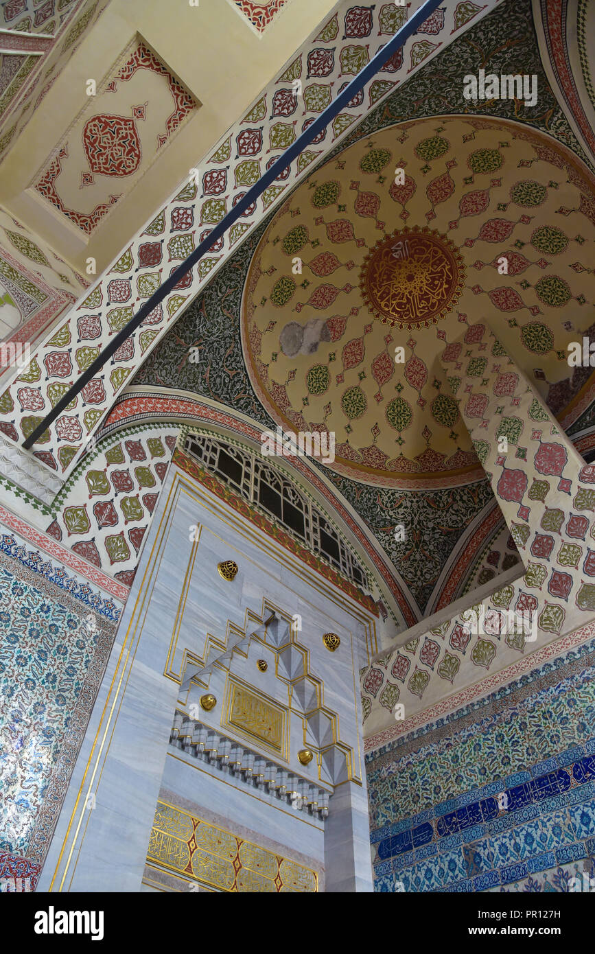 L'Harem, Il Palazzo di Topkapi, Istanbul, Turchia - arabo camera modellato appena fuori il Salone Imperiale che è stata utilizzata per intrattenimenti. Foto Stock