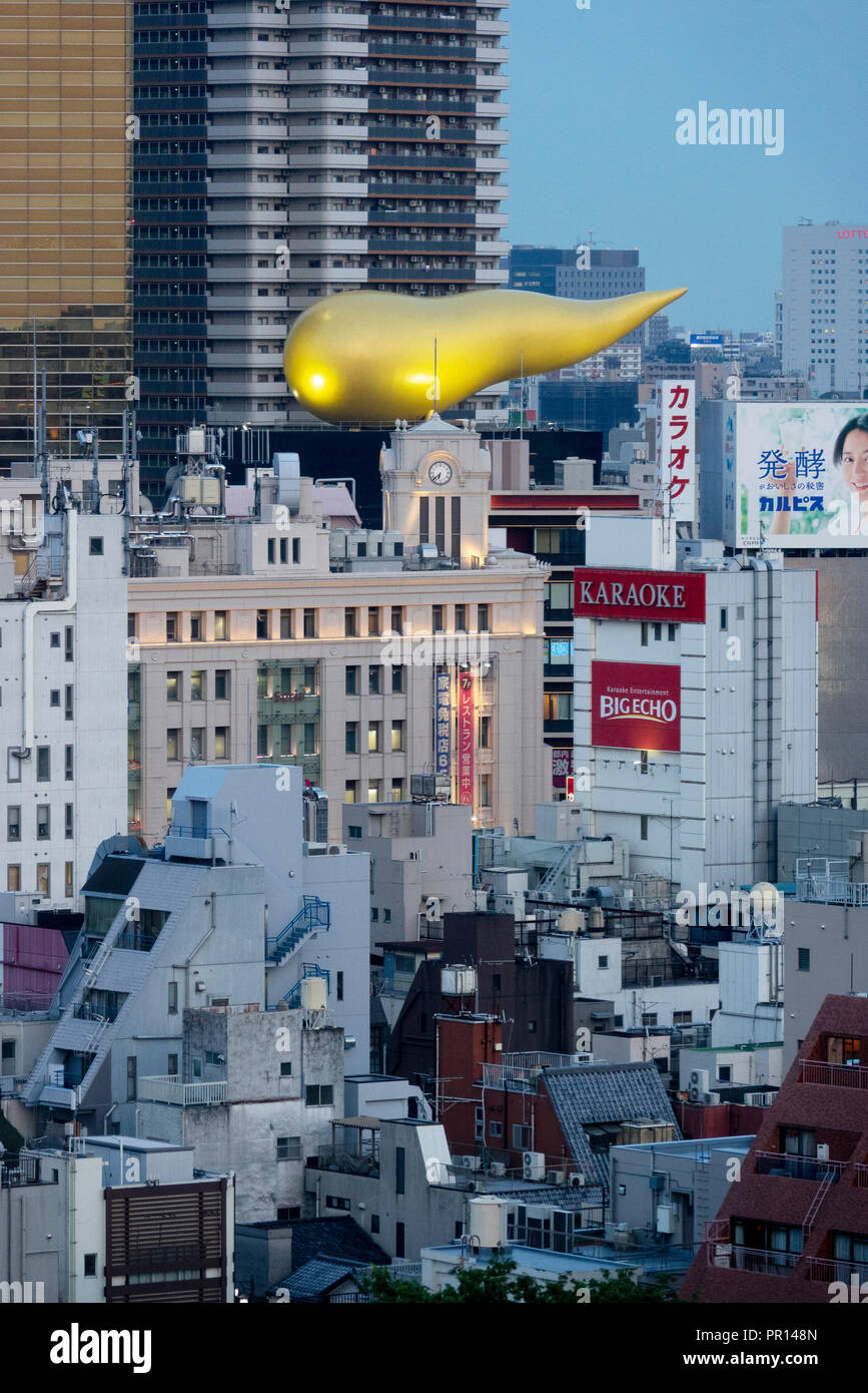 La Asahi Fiamma (Flamme d'Or) da Philippe Starck, Tokyo, Giappone, Asia Foto Stock