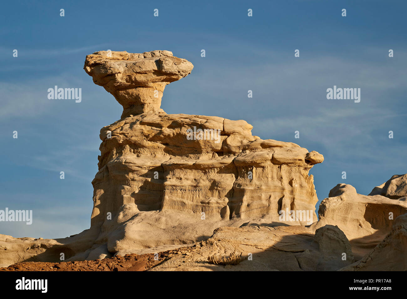 Formazione di roccia, Los Alamos County, Nuovo Messico, Stati Uniti d'America, America del Nord Foto Stock