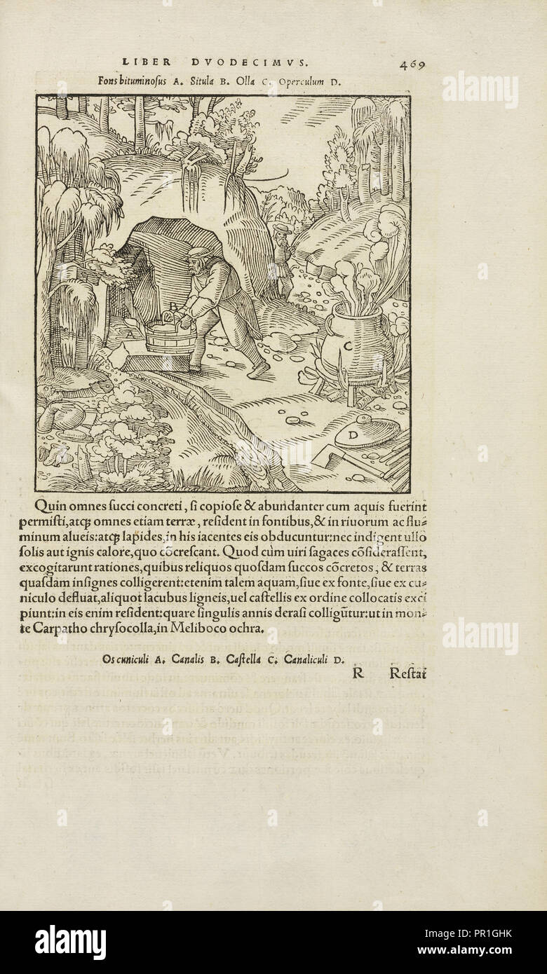 Pagina 469 Georgii Agricolae De re metallica: libri XII. Quibus officia, instrumenta, machinae, ac omnia deni, que, ad metallicam Foto Stock