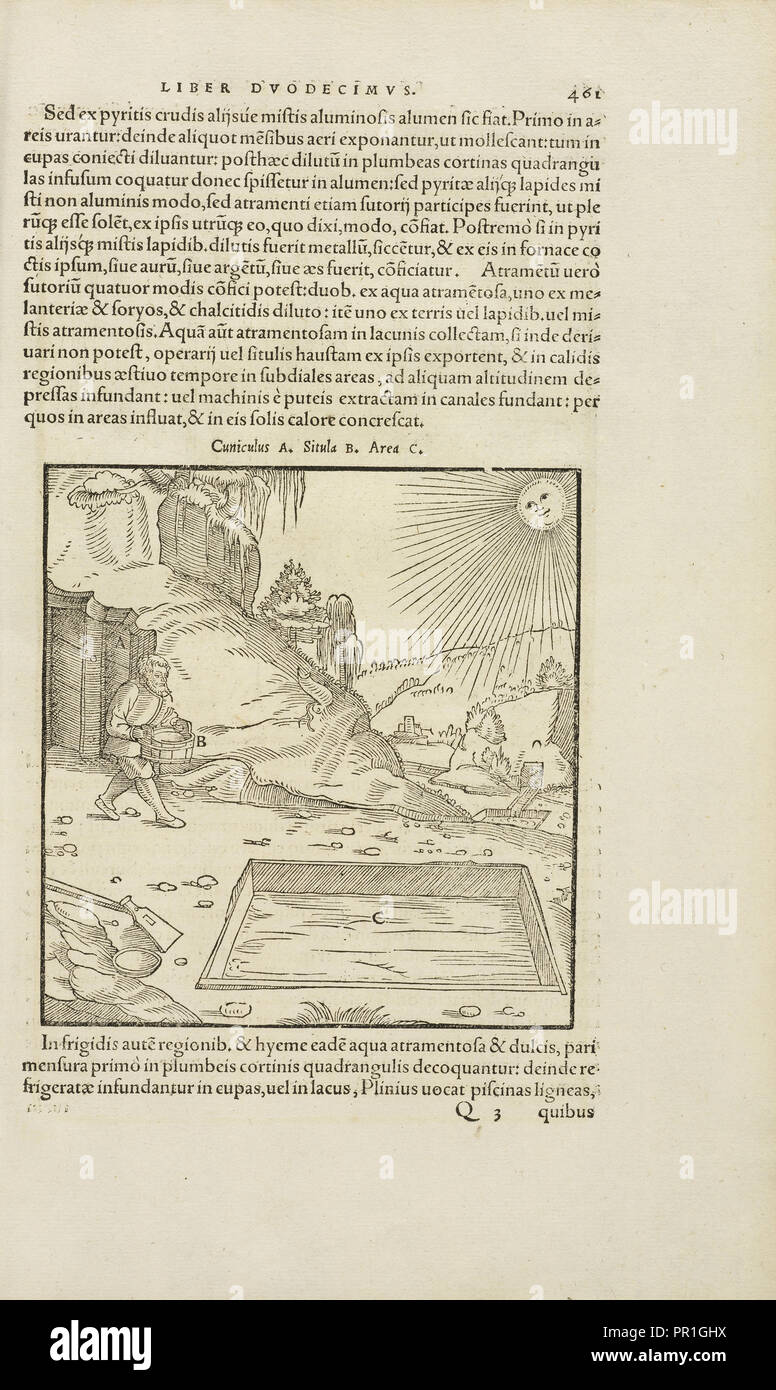 Pagina 461 Agricolae Georgii De re metallica: libri XII. Quibus officia, instrumenta, machinae, ac omnia deni, que, ad metallicam Foto Stock