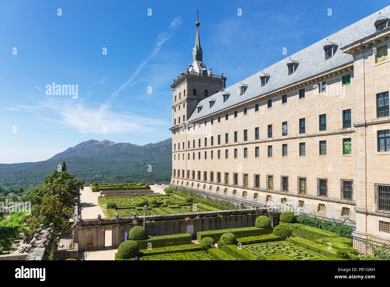 San Lorenzo de El Escorial, Provincia di Madrid, Spagna. Il monastero di El Escorial. Il monastero e i suoi dintorni storici sono un patrimonio mondiale il suo Foto Stock