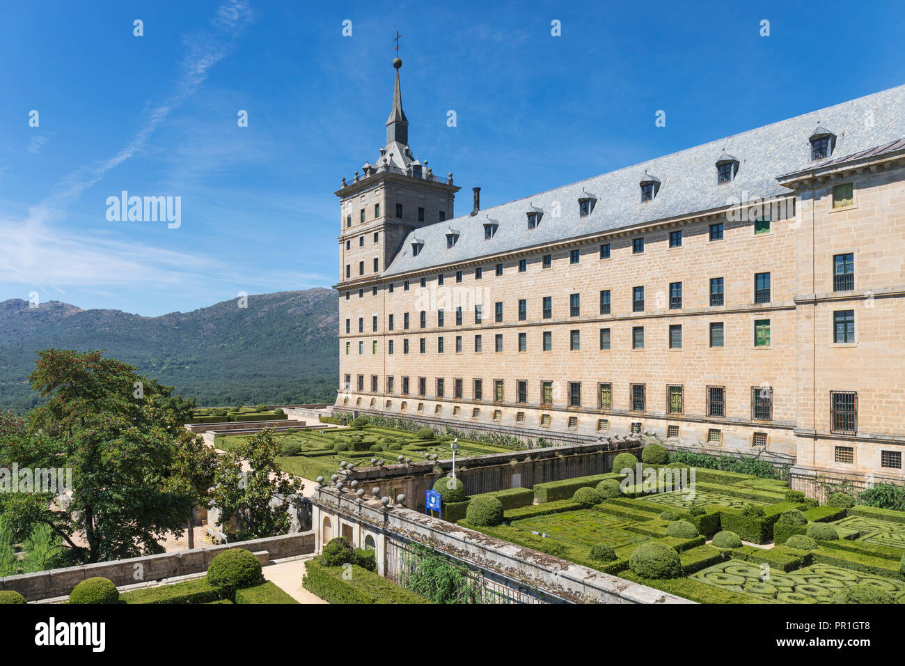 San Lorenzo de El Escorial, Provincia di Madrid, Spagna. Il monastero di El Escorial. Il monastero e i suoi dintorni storici sono un patrimonio mondiale il suo Foto Stock