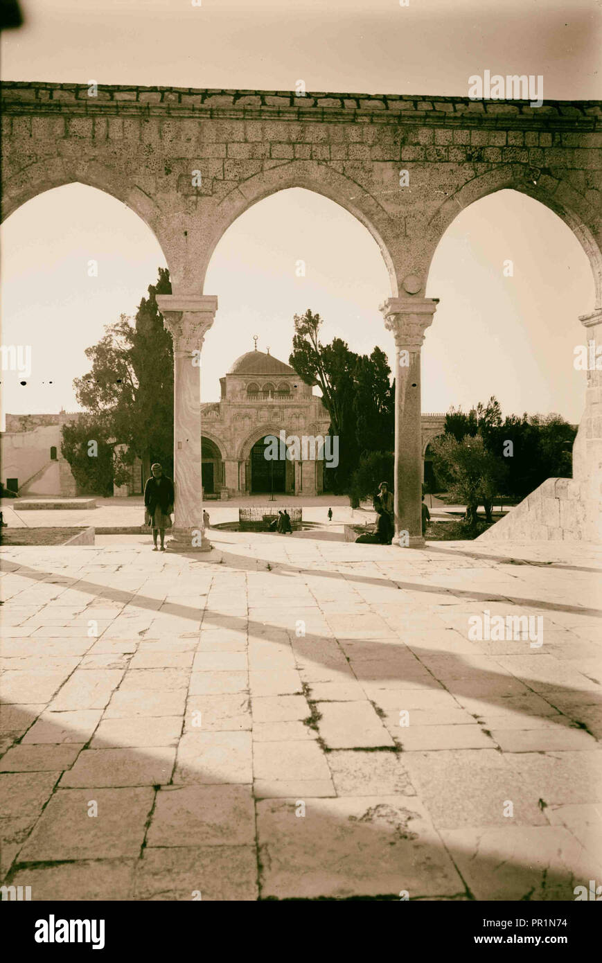 1898 Al-Aqsa, Gerusalemme, Israele Foto Stock