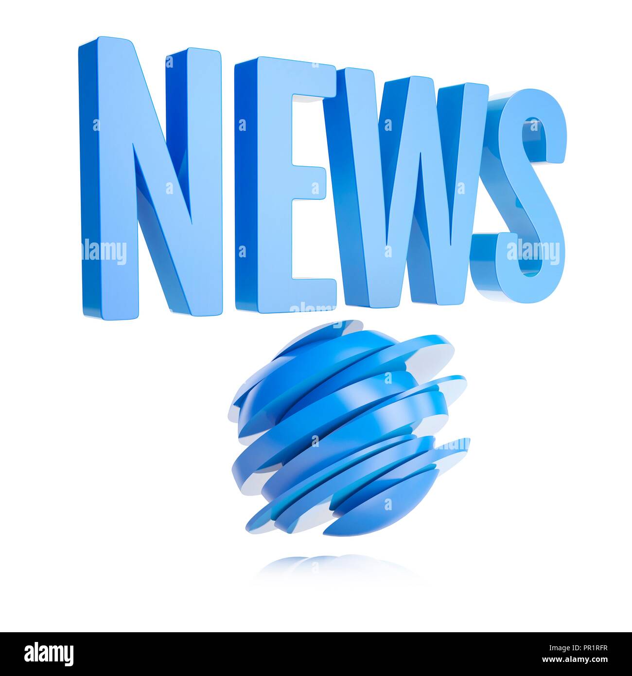 News logo, illustrazione. Foto Stock