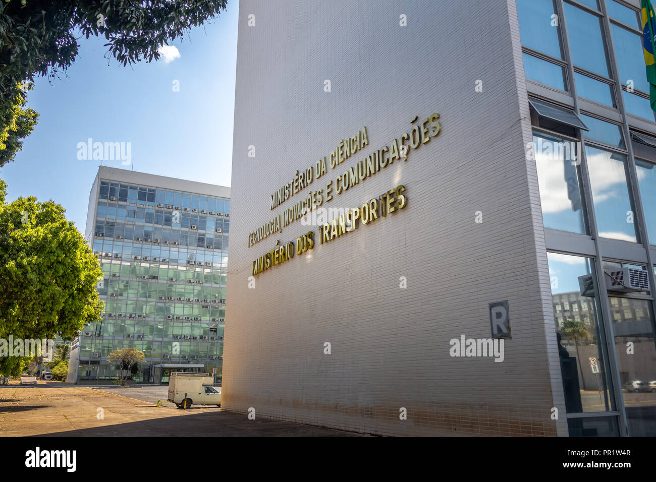Ministero dei trasporti, porti e l'aviazione civile e e il Ministero della scienza, tecnologia, innovazione e comunicazione - Brasilia, Brasile Foto Stock