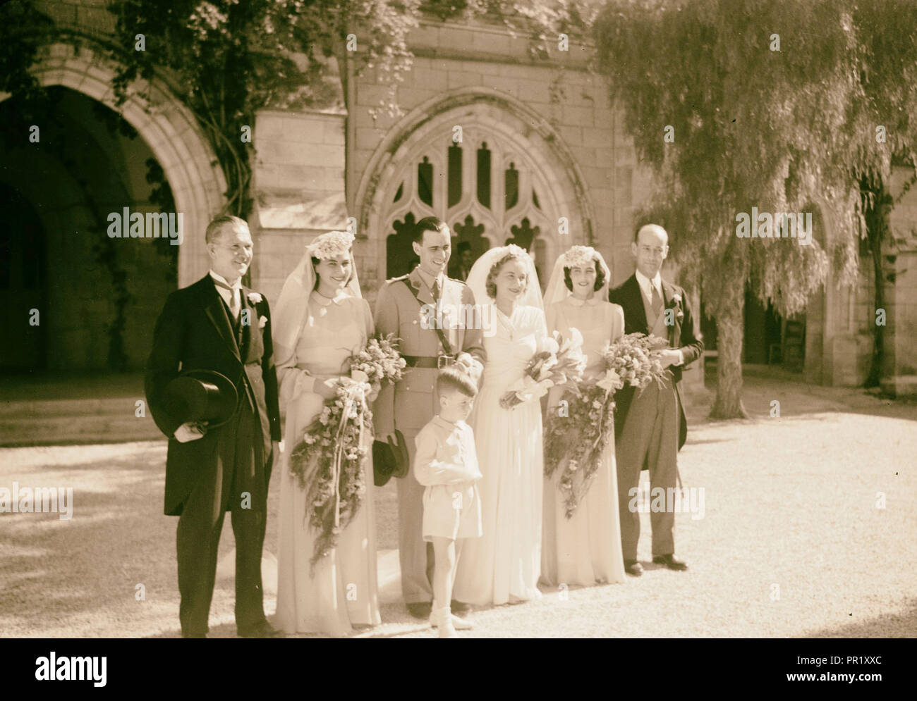 M. Eric Matson, Gerusalemme, Matson wedding, 1925 Israele Foto Stock