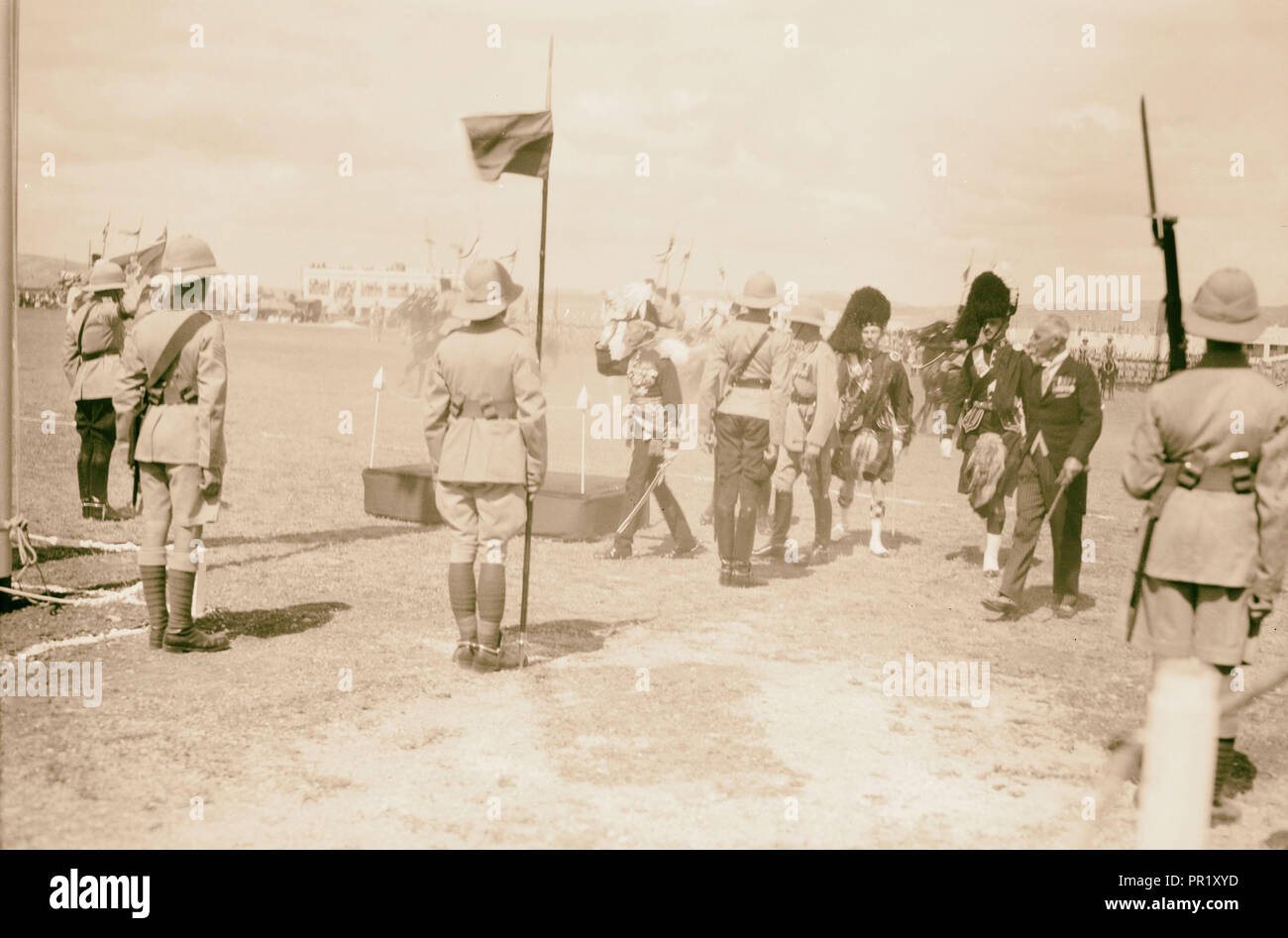 Incoronazione, King George VI. Parata militare. 1937, Gerusalemme, Israele Foto Stock