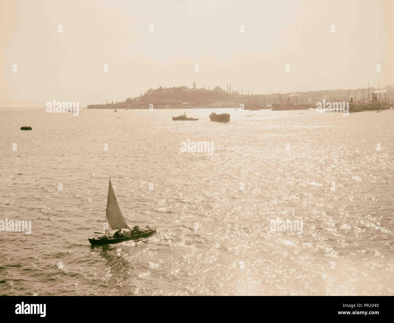 Costantinopoli. Costantinopoli vicino Top Kapu Park. 1900, Turchia, Istanbul Foto Stock