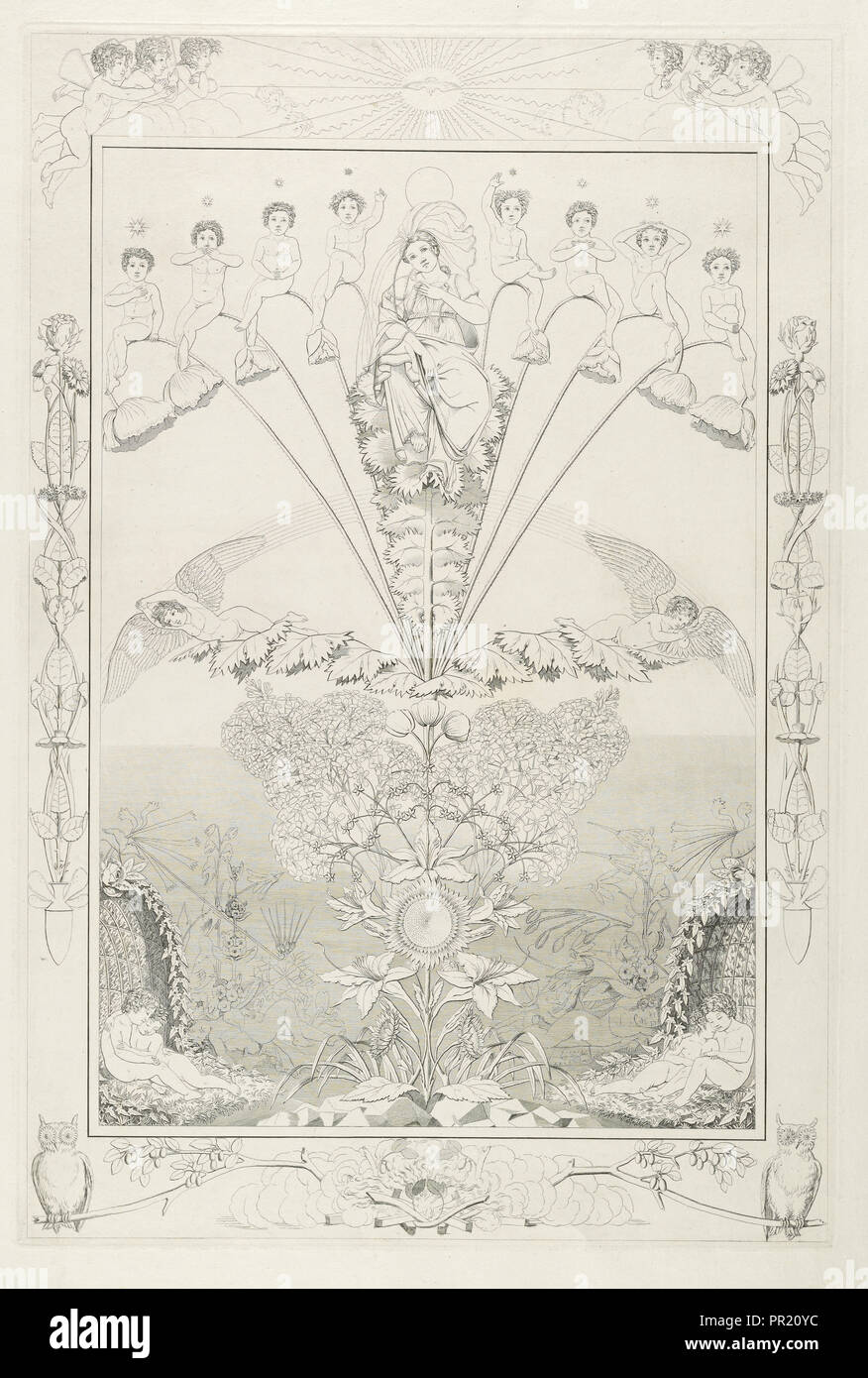 Notte, Darnstedt, Johann Adolph, 1769-1844, Krüger, Efraim Gottlieb, 1756-1834, Runge Philipp Otto, 1777-1810, 1803-1805 Foto Stock