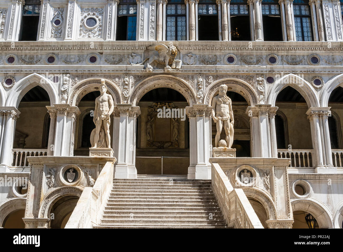 Scale giganti nel Palazzo del Doge. Venezia. Italia Foto Stock