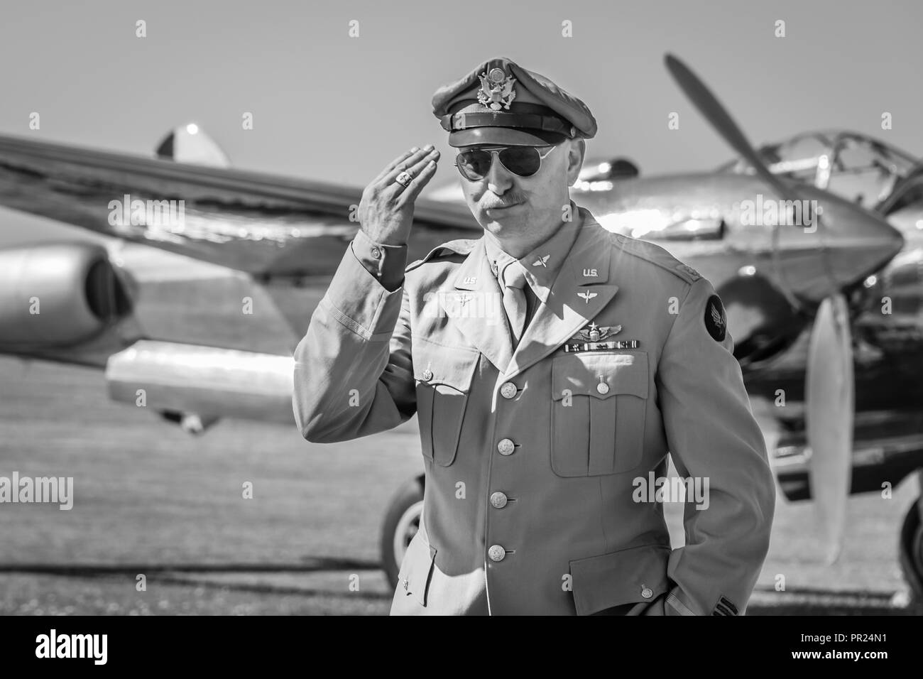 Re-enactors Duxford Foto Stock