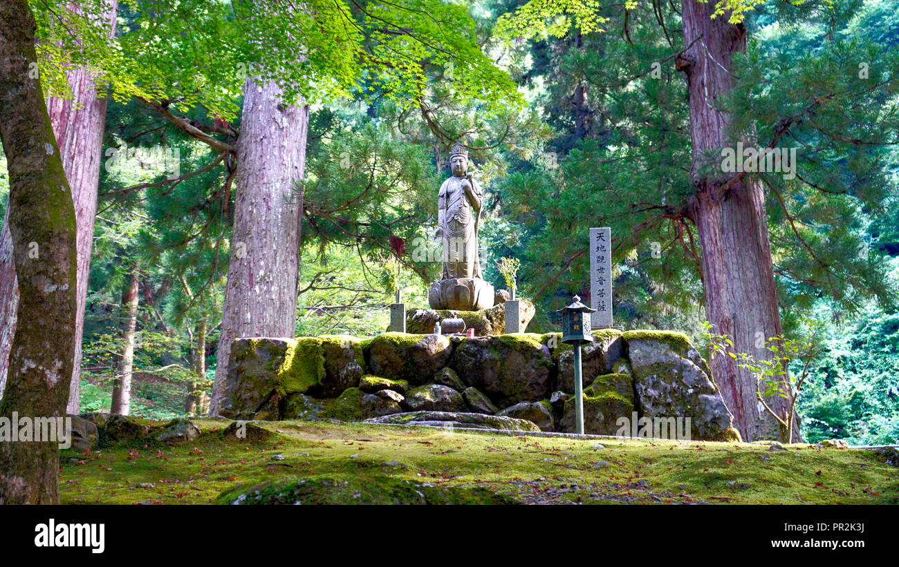 Fuikui / Giappone - 19 agosto 2018: Eihei-ji è uno dei due principali templi della scuola Soto del Buddhismo Zen, il maggiore singolo confessione religiosa mi Foto Stock