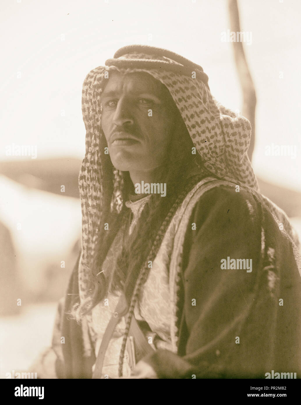 I beduini, alcuni a Shunet Nimrin, ecc., 25 aprile '35, Giordania Foto Stock
