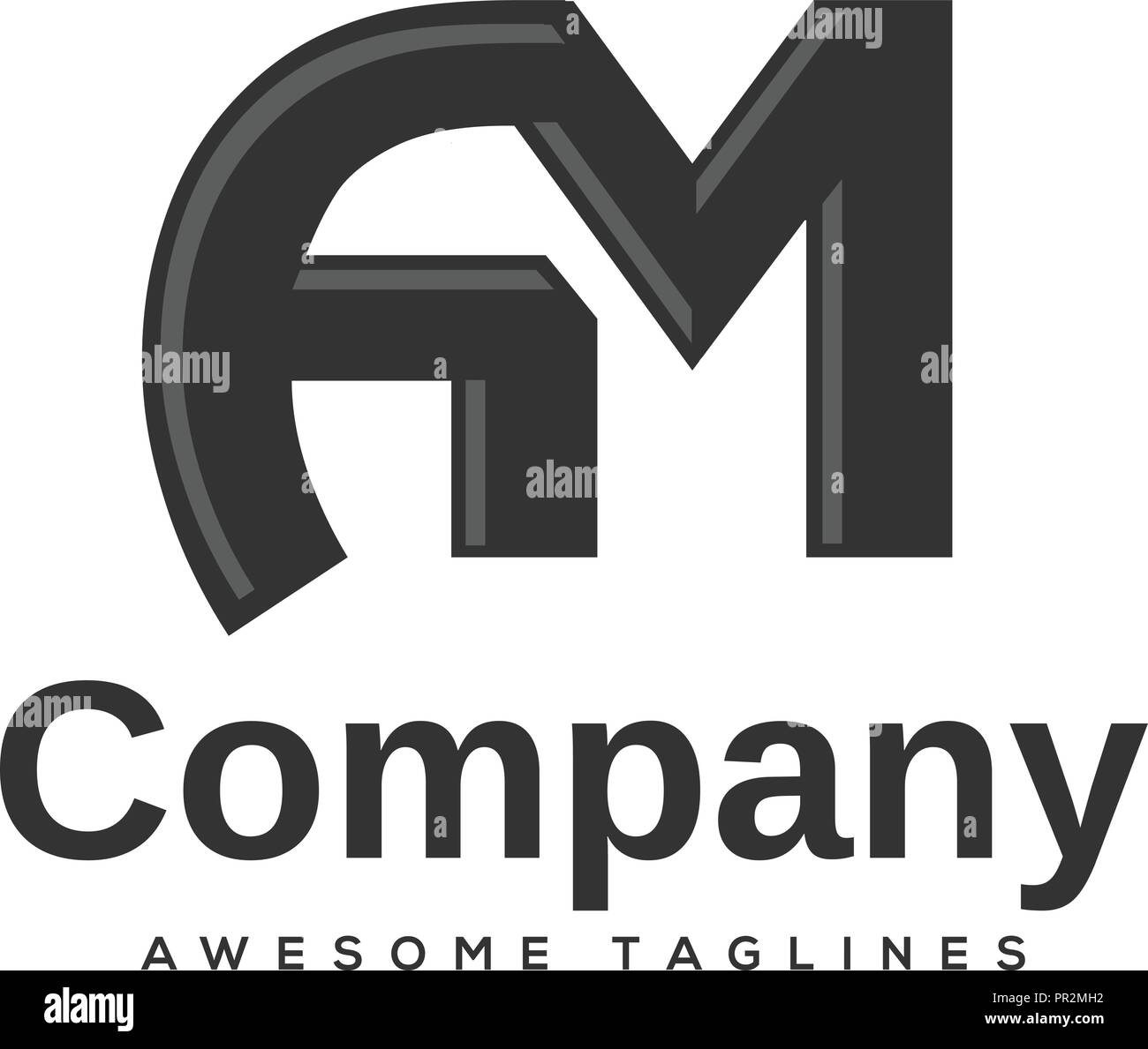 Lettera di creative AM logo design agli elementi del modello. una semplice lettera AM logo lettera,business corporate lettera AM logo design vettore. Semplice e pulita e piatta Illustrazione Vettoriale Lettera di creative AM logo design agli elementi del modello. una semplice lettera AM logo lettera,business corporate lettera AM logo design vettore. Semplice e pulita e piatta Illustrazione Vettoriale