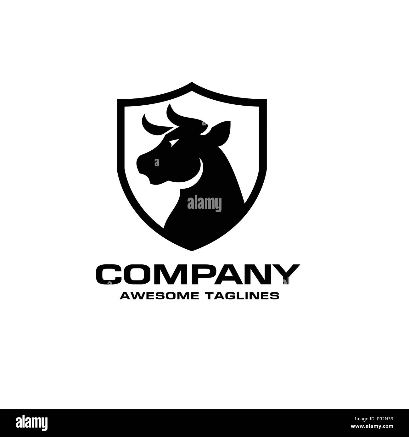 Adesivo logo Testa di toro autoadesiva – Diversi colori disponibili dorato