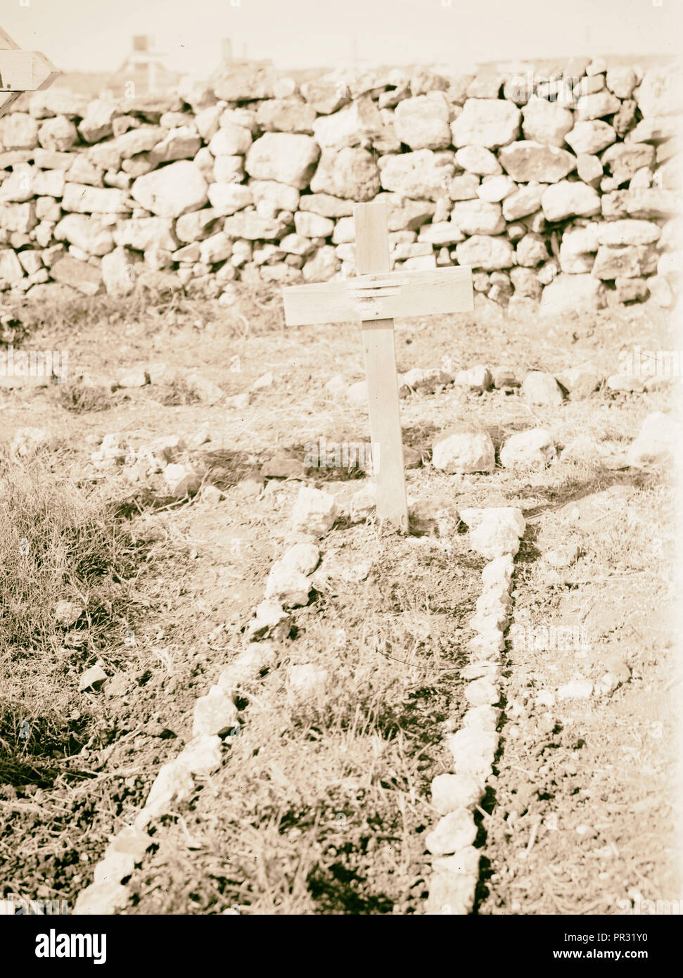 Soldato' graves 1917, Medio Oriente, Israele e/o la Palestina Foto Stock