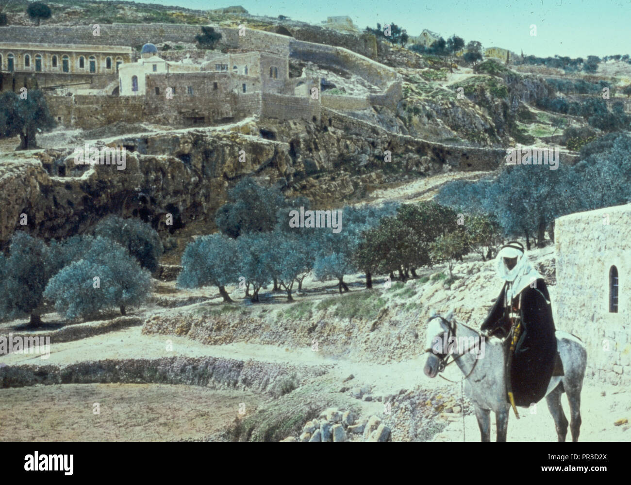Gerusalemme. Geenna e Akeldama. Agisce 119, Matt. 277-8. 1950, Gerusalemme, Israele Foto Stock