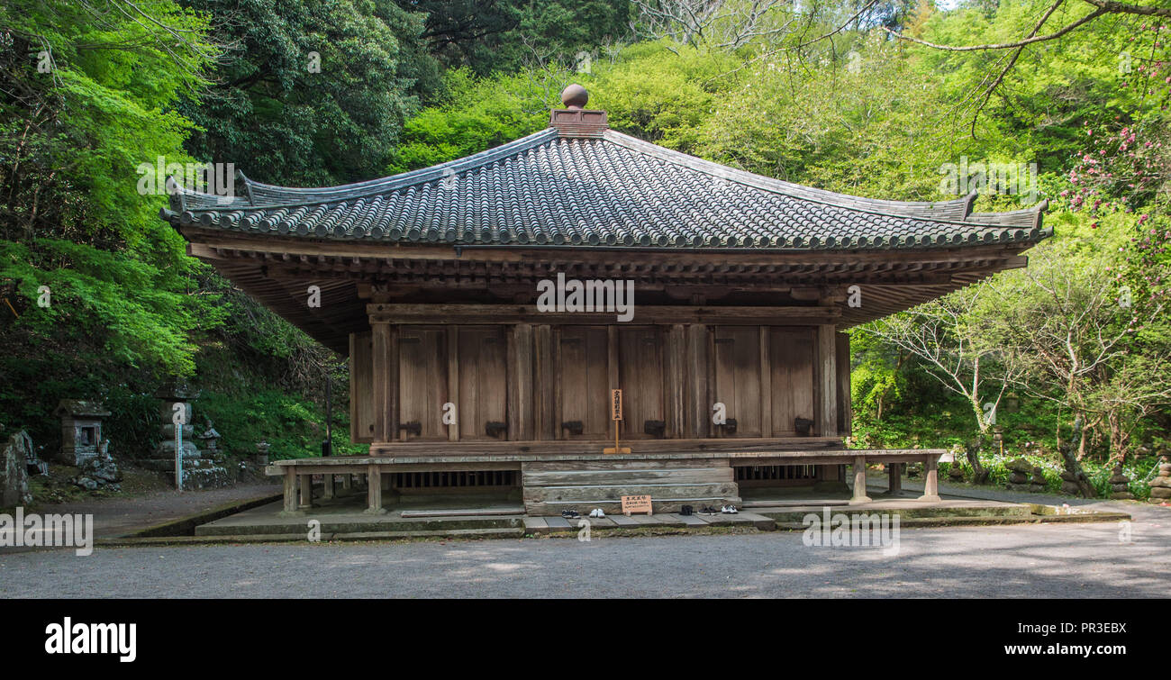 Tempio Fukiji, Kunisaki Hanto, Oita, Kyushu, Giappone Foto Stock